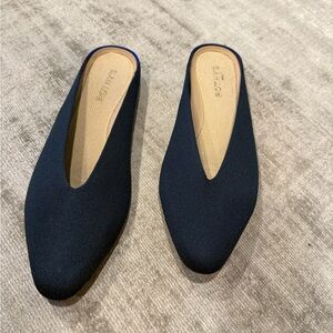 Rothy’s Navy Blue Knit Slip-On Mule